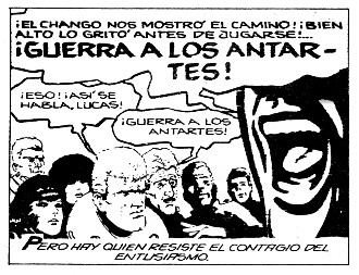 Viñeta de La guerra de los Antartes