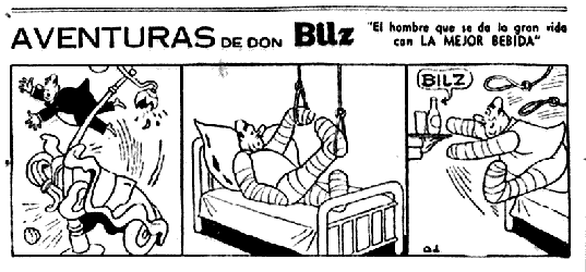 Historieta de Bilz, extraída de El Peneca. Clic para ampliar
