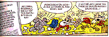 Típico final de una aventura de Mortadelo y Filemón. Clic para ampliar