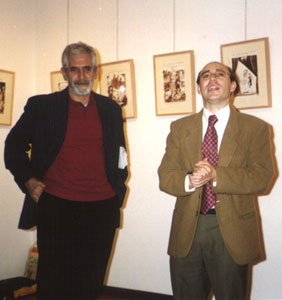 Juan García Cerrada, con J. Cabañas a su derecha