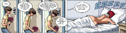 Tira de CaZados, publicada por Clarín en octubre de 2002
