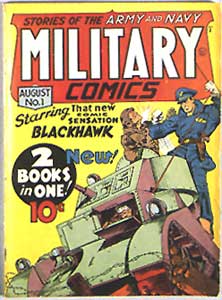 Portada de Military Comics # 1