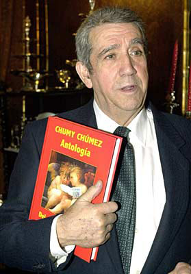 Chumy Chúmez, en la presentación de su última antología