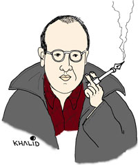 Caricatura de Alí Lmrabet, por Khalid