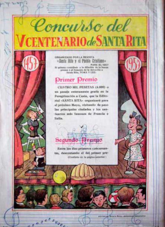 SANTA RITA, CALENDARIO MISIONAL (1957, SANTA RITA Y EL PUEBLO CRISTIANO