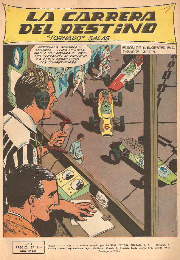 RUTA 44 (1966, ZIGZAG) 9 Ficha de número en Tebeosfera
