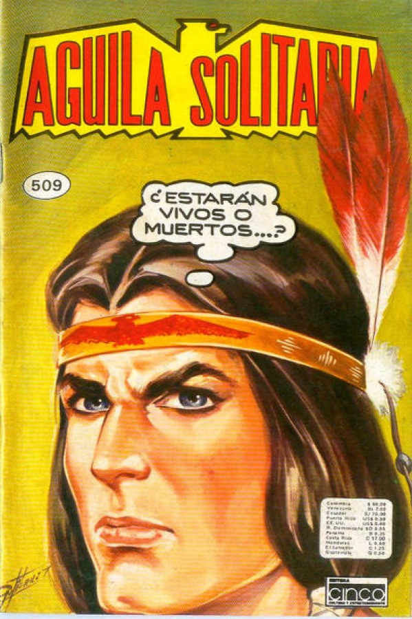 AGUILA SOLITARIA (1976, CINCO) 509 - Ficha de número en Tebeosfera