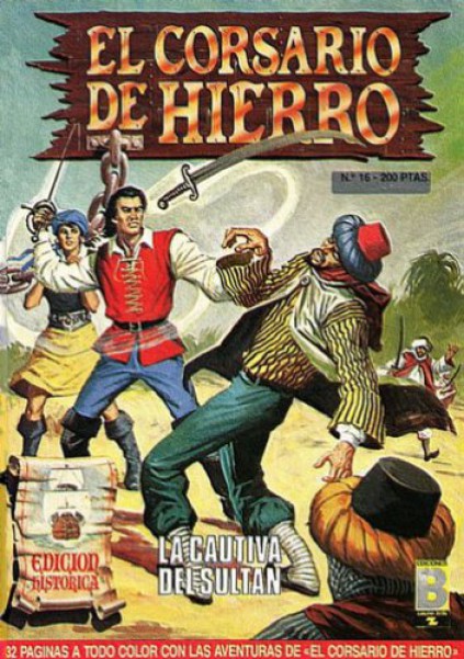 Alabama Horror labio CORSARIO DE HIERRO, EL (1987, B) -HISTORICA- 16 - Ficha de número en  Tebeosfera