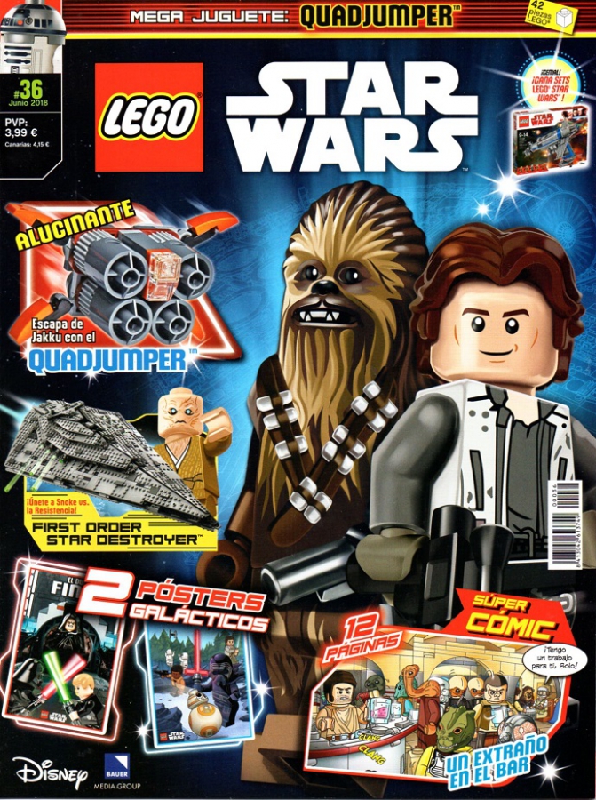 STAR WARS 2015 BAUER BLUE OCEAN LEGO 36 Ficha de n mero