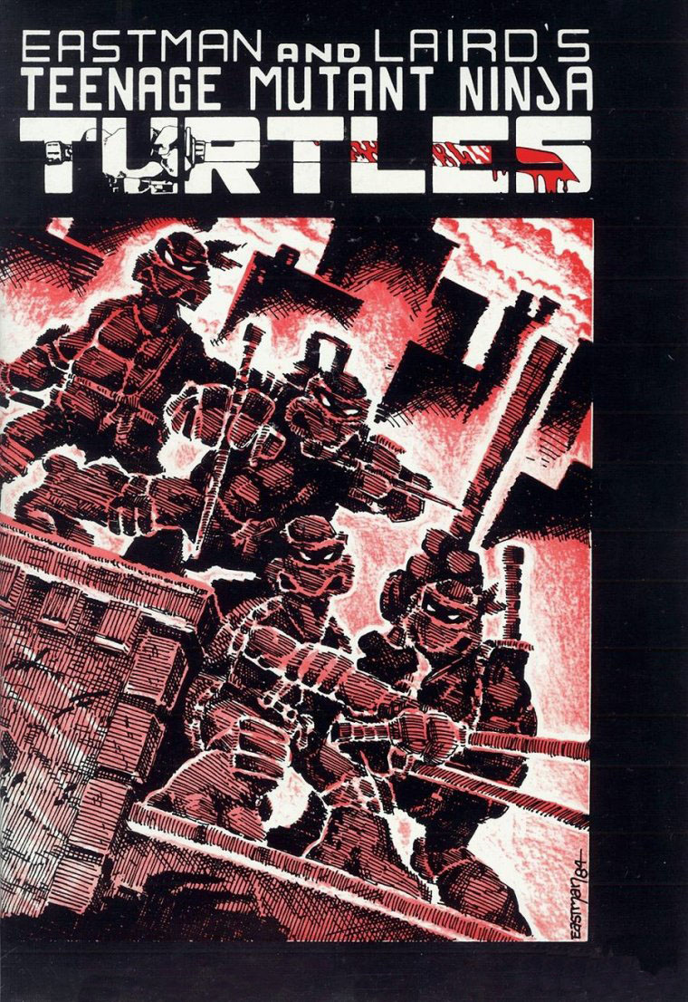 Portada del primer cómic de las Tortugas Ninja